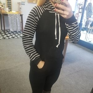 Stripe hoodie